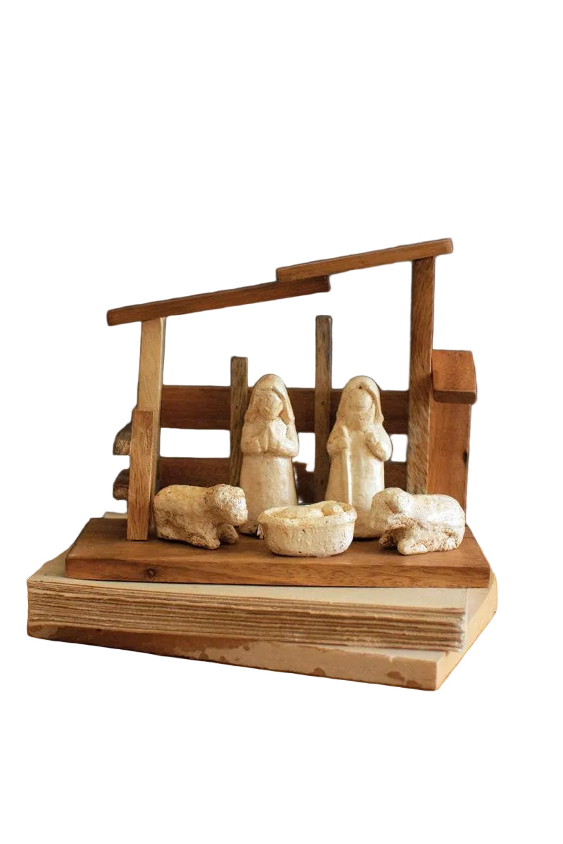 Wooden Nativity Drfitwood
