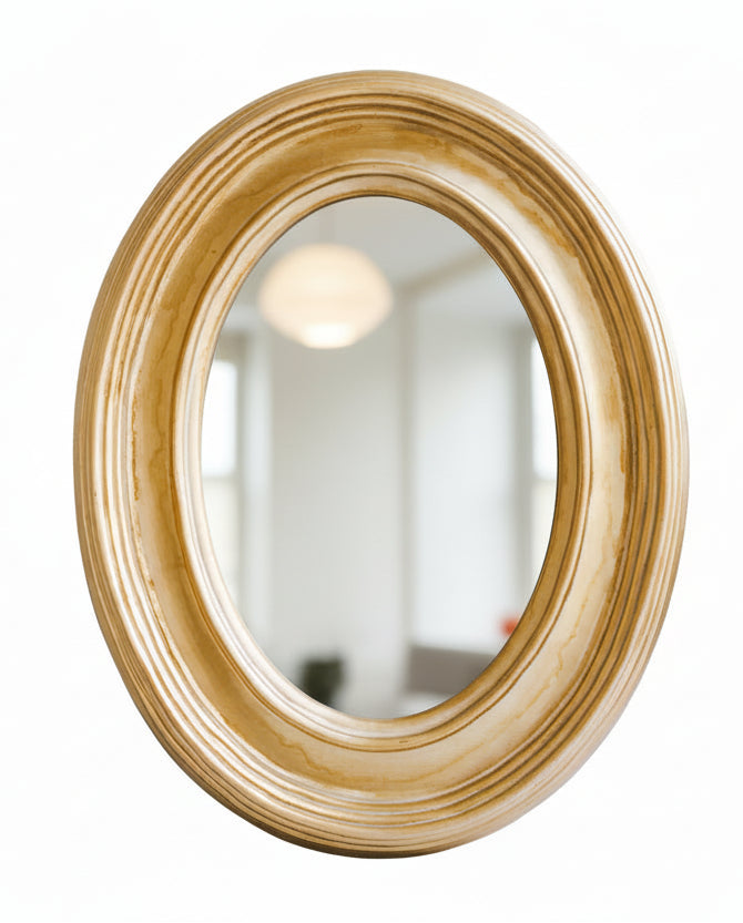 Gold Oval Mirror 8x10