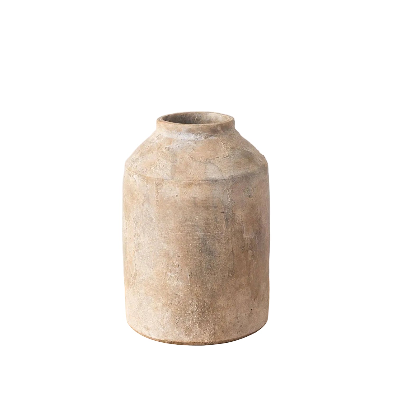 Antiqued Gray Ceramic Vase