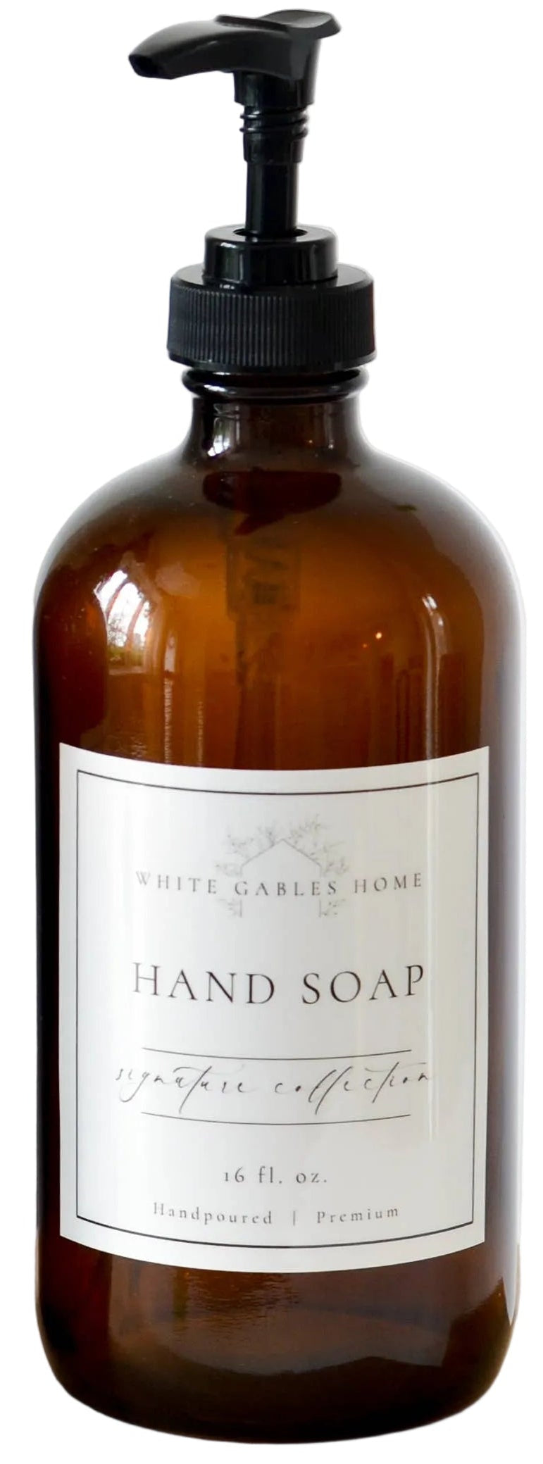 Amber Glass Soap Dispenser