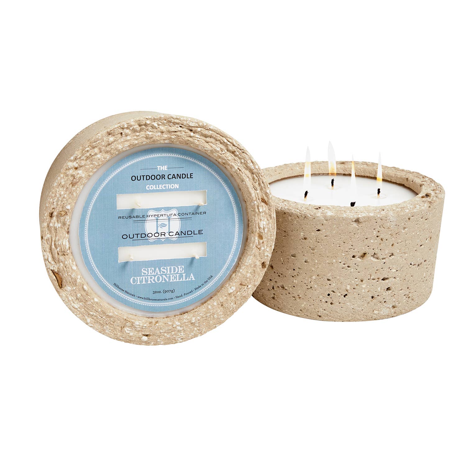 Citronella Seaside Outdoor Concrete Candle 32oz.