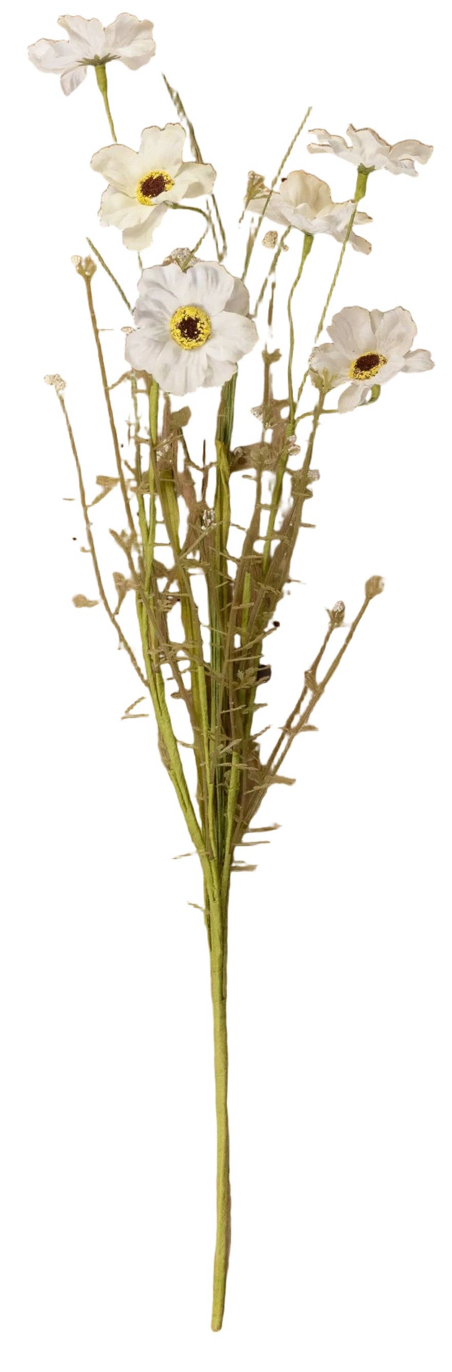 White Wildflower Spray 22"