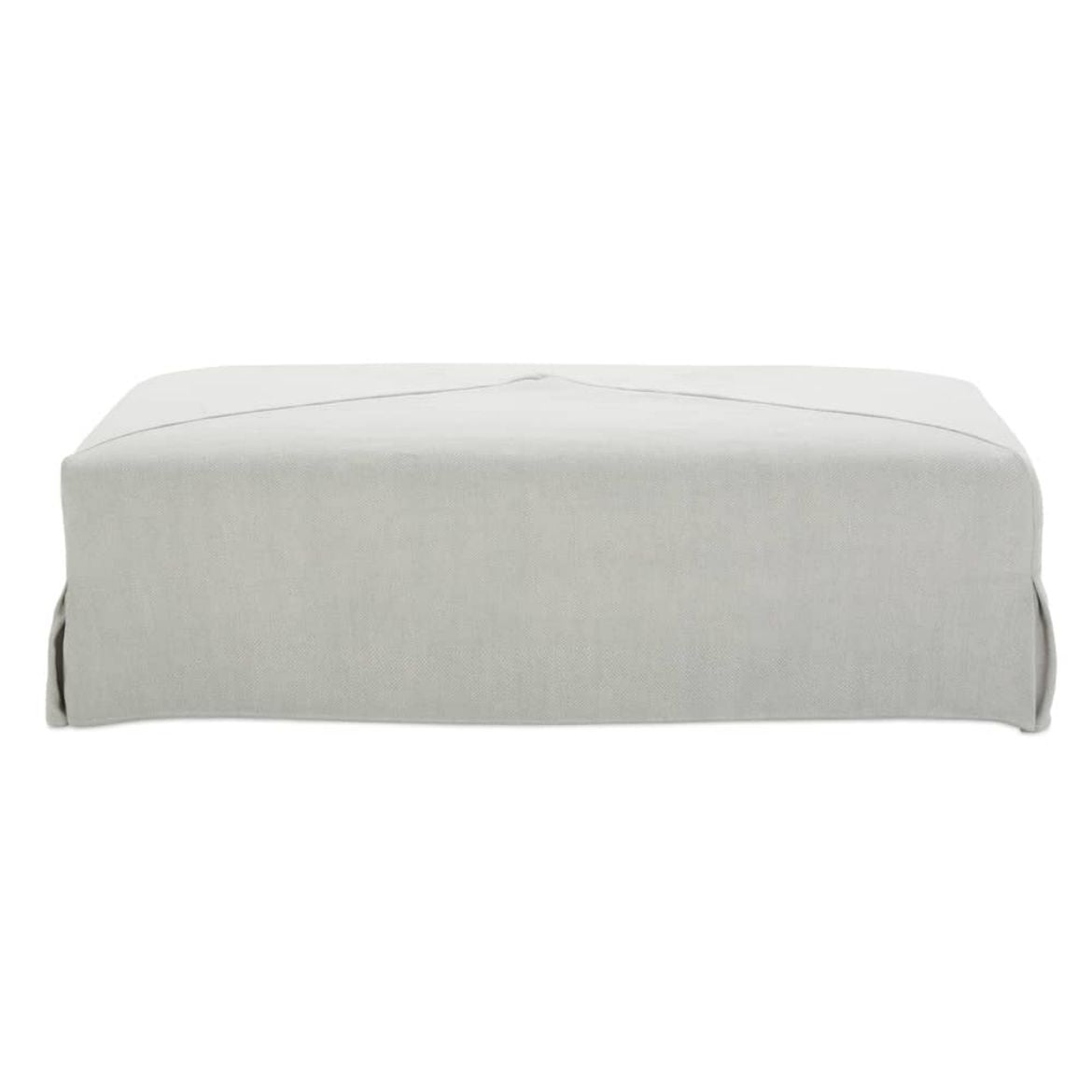 Miles Slipcovered Large Ottoman