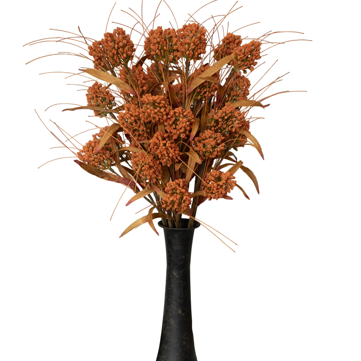Stems PomPom Orange 32"