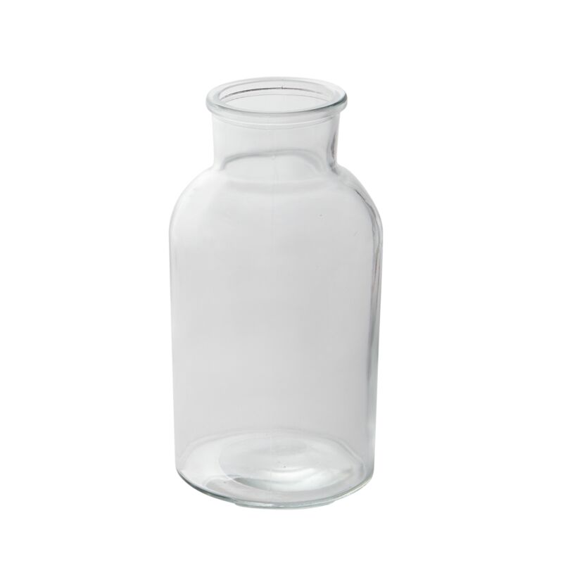 Glass Bottle Vase 6.25"