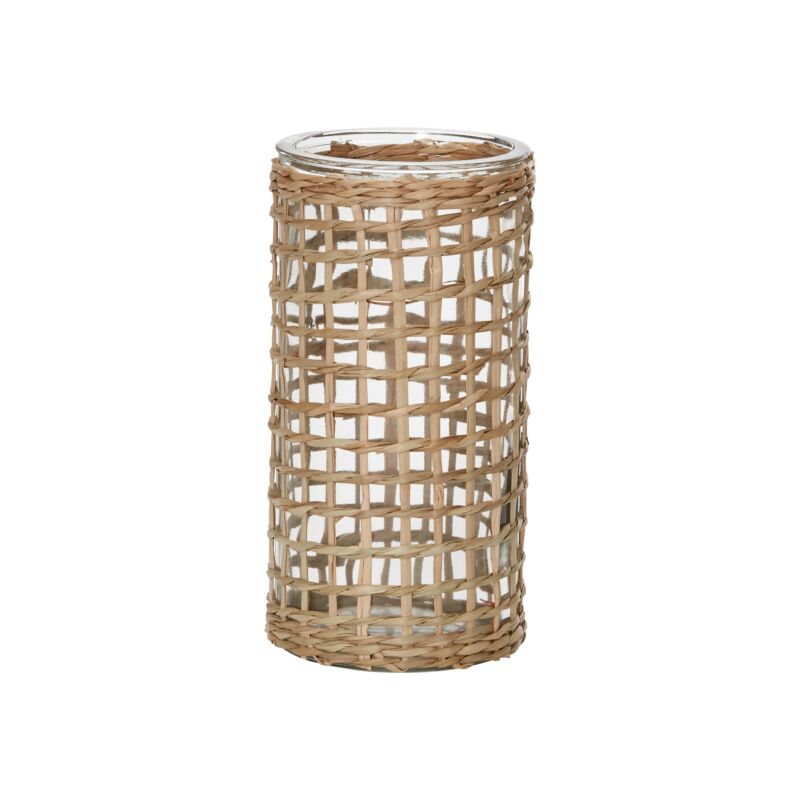 Glass Rattan Vase