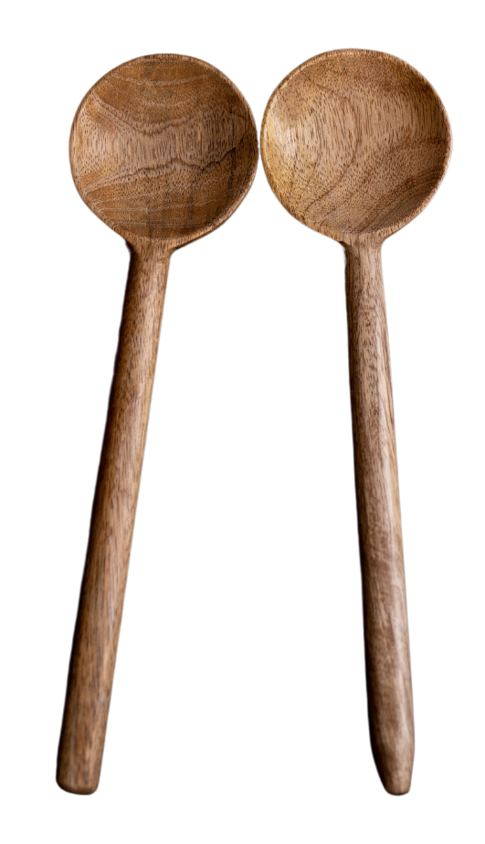 Mango Wood Serving Spoons (set of 2)