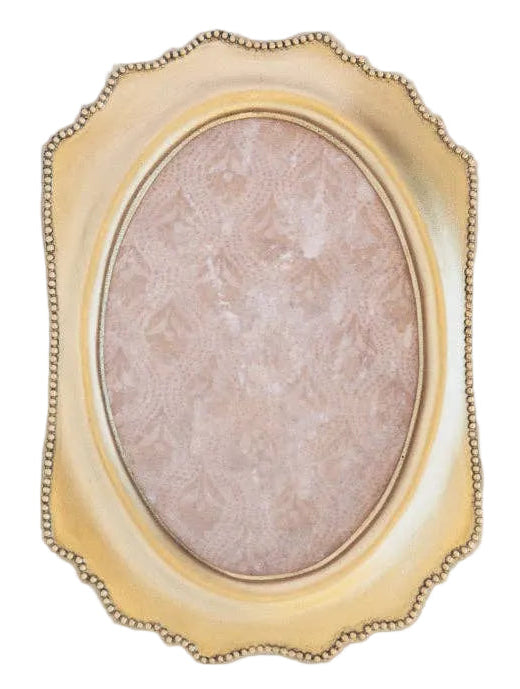 Frame Gold Dots Curved Edges 5x7