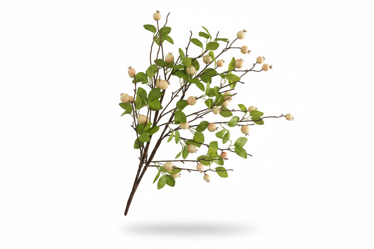 Cream Berry Spray 40"