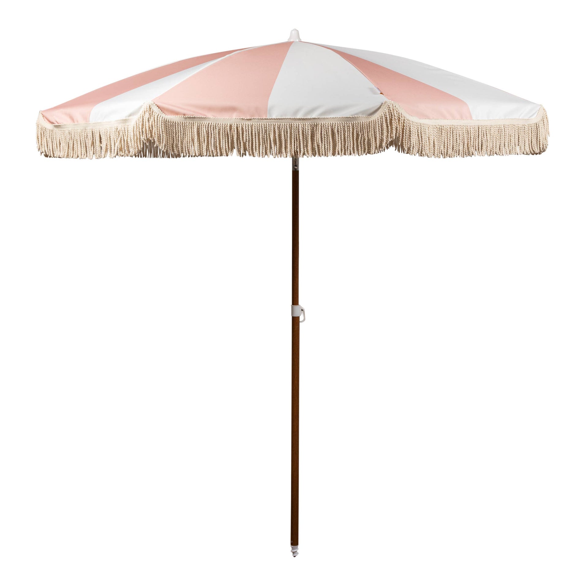 Beach Umbrella Pink Salt Stripe
