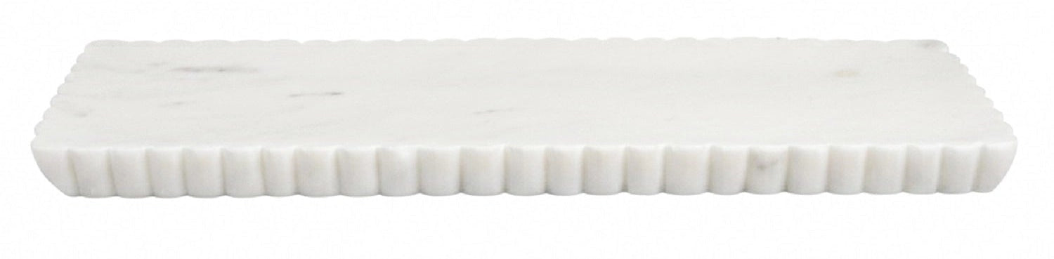 Marble Vanity Tray With Grooving