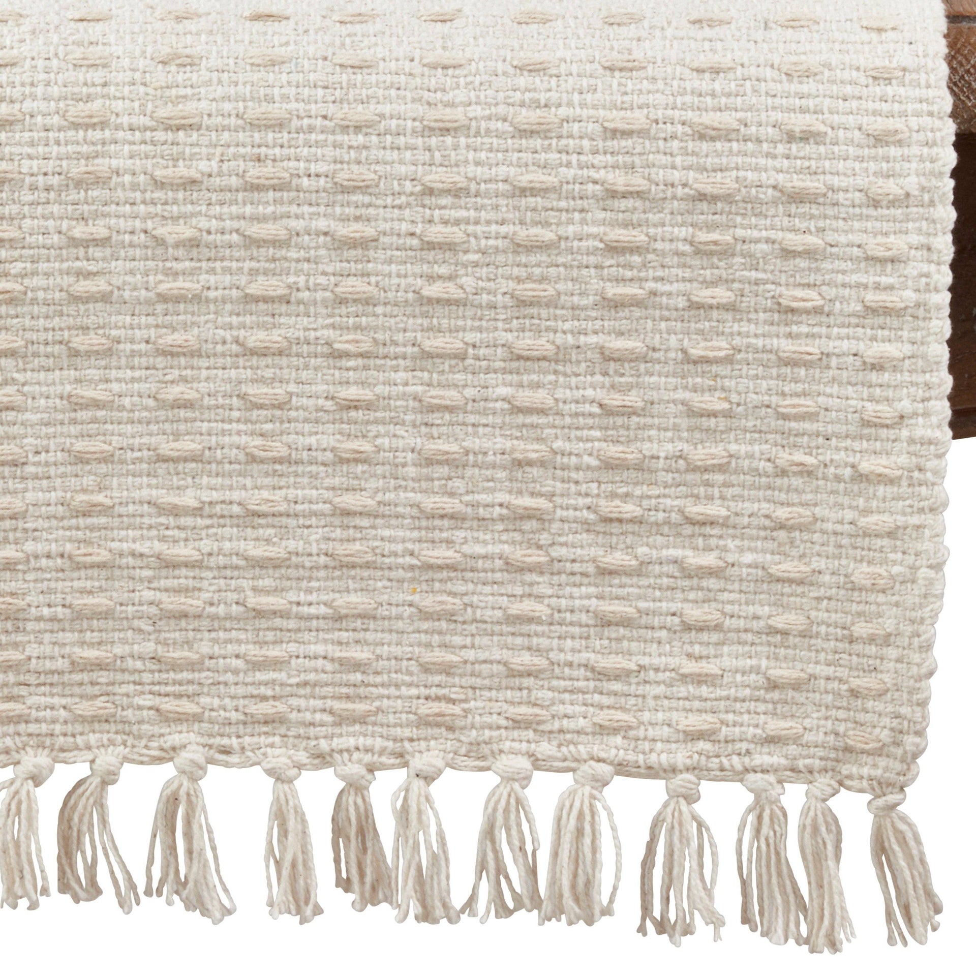 Runner Dashed Woven Cotton 16"x72" Table Runner: 16x120