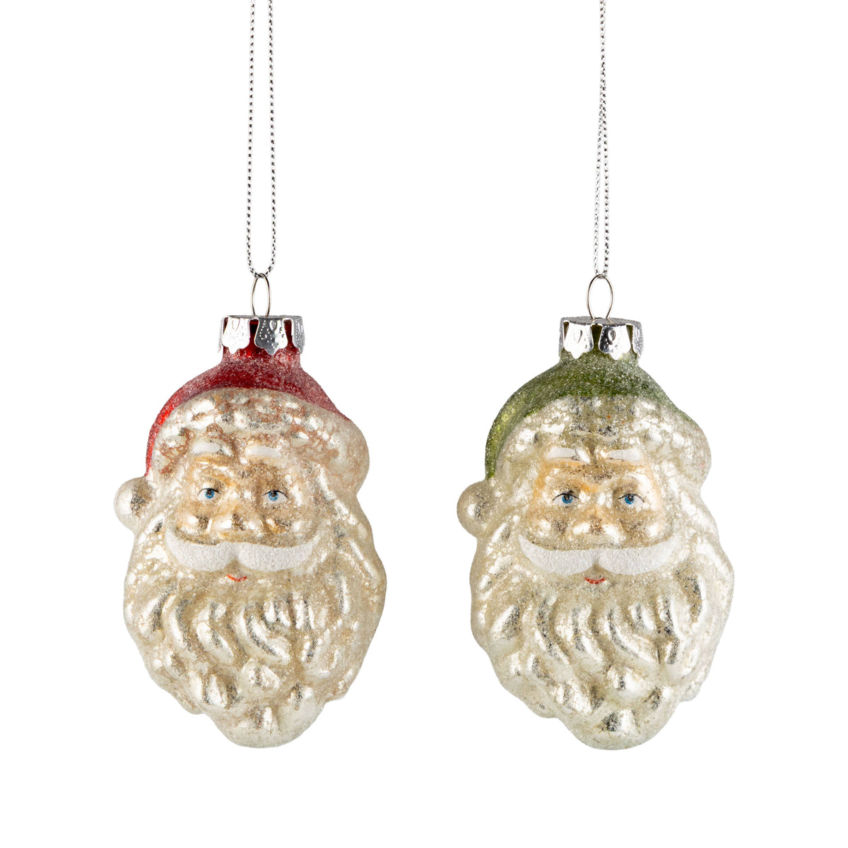Santa Orn Red/Green Ast.