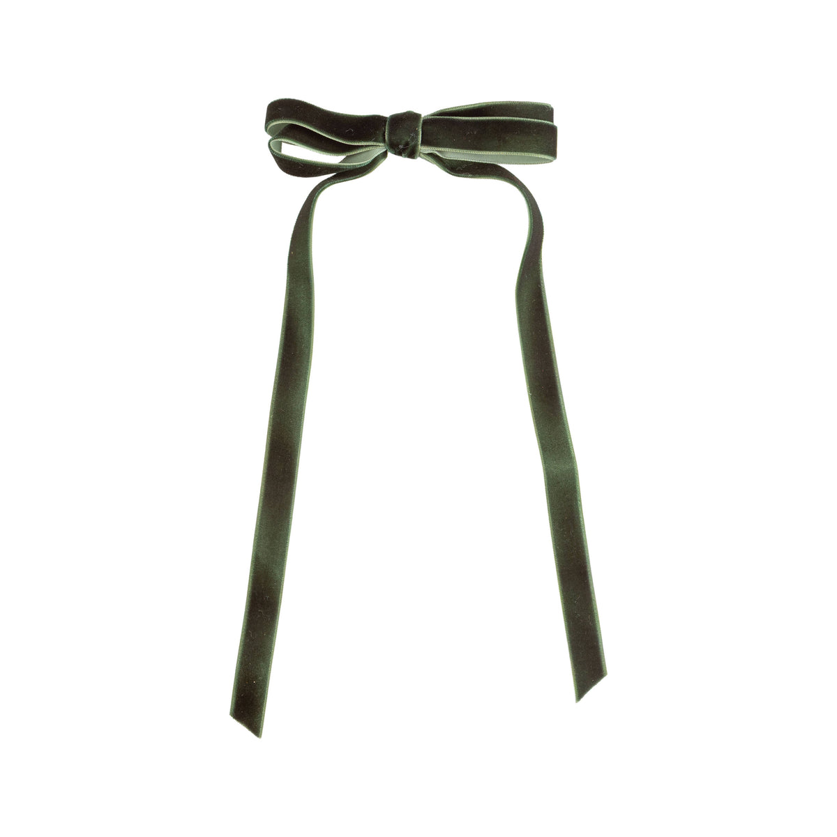 Green Velvet Bow Ornament