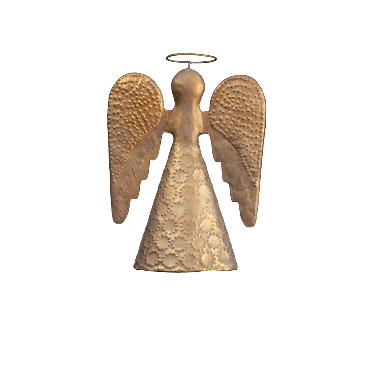 ANTIQUE GOLD ANGEL TREE TOPPER