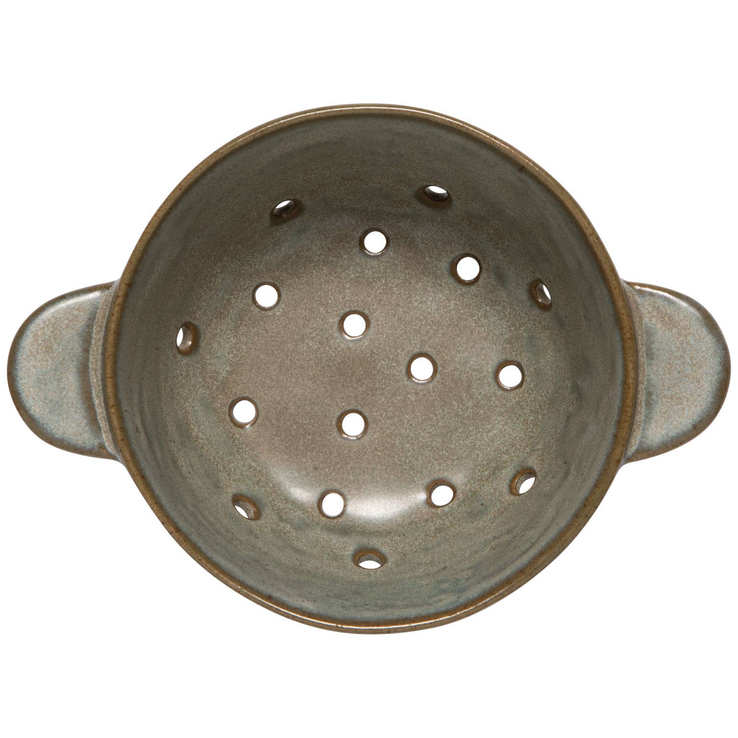 Gray Stoneware Fruit Bowl 7"