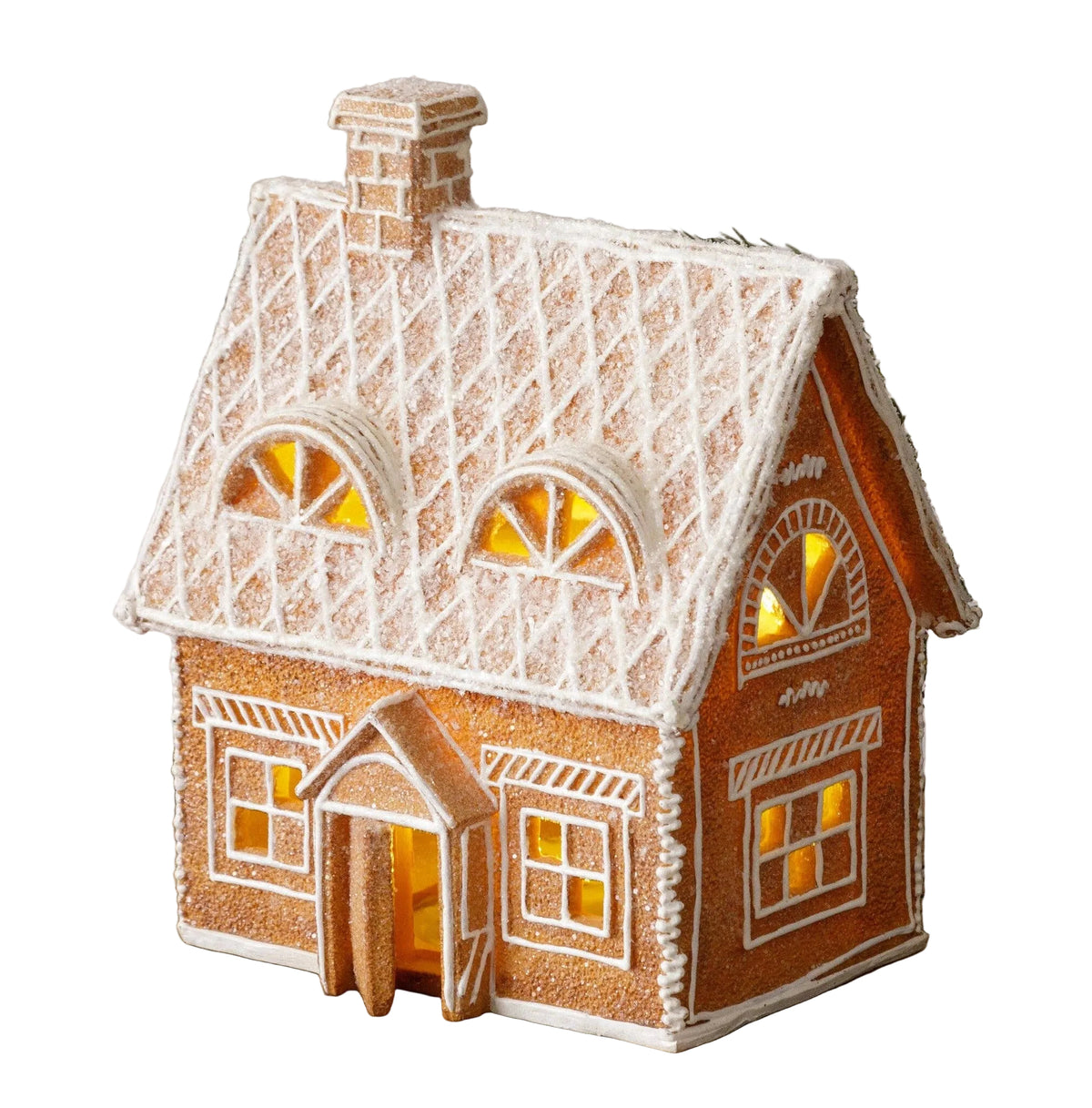 Lighted Gingerbread House Open Door