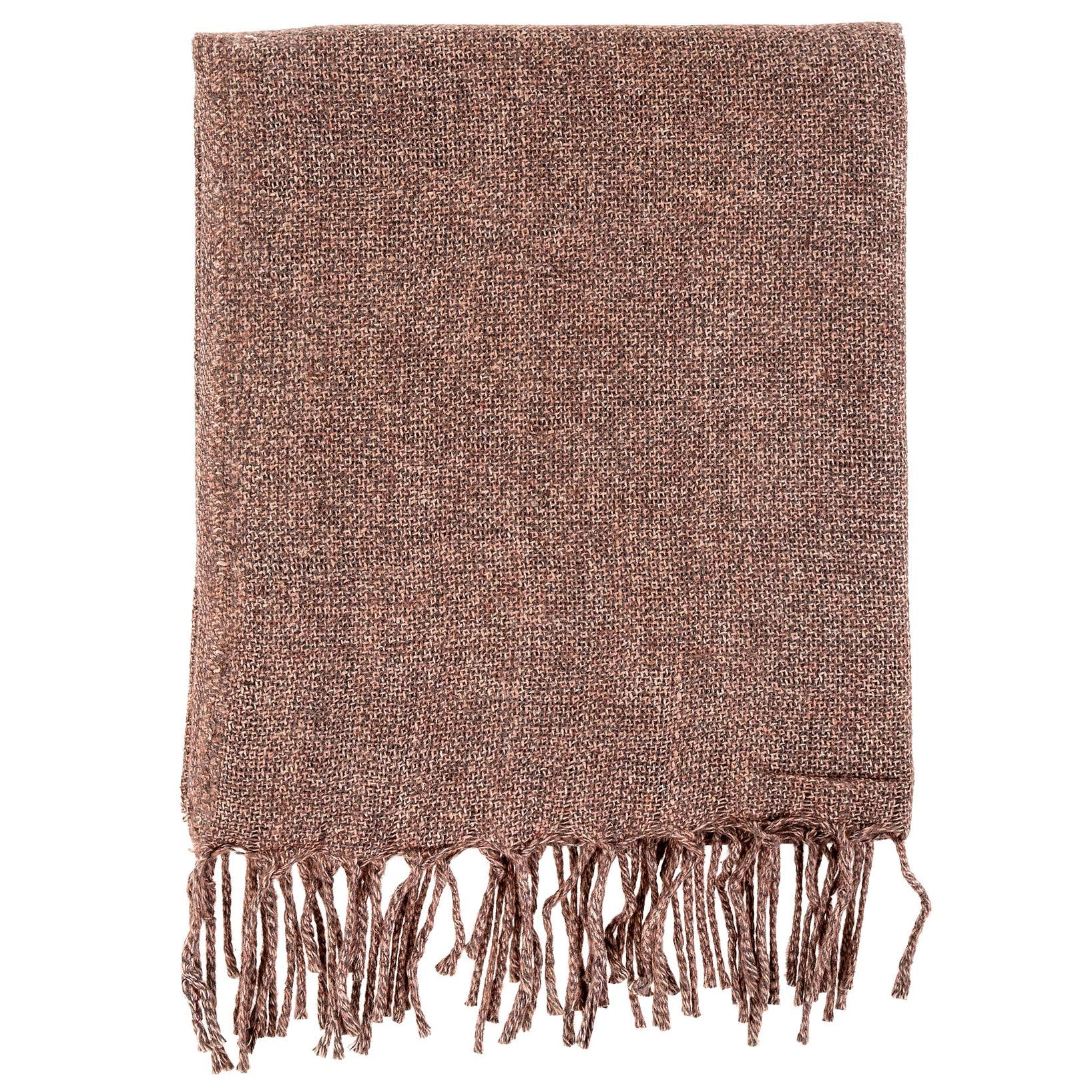 Throw Wool Blend Throw Rose/Grey