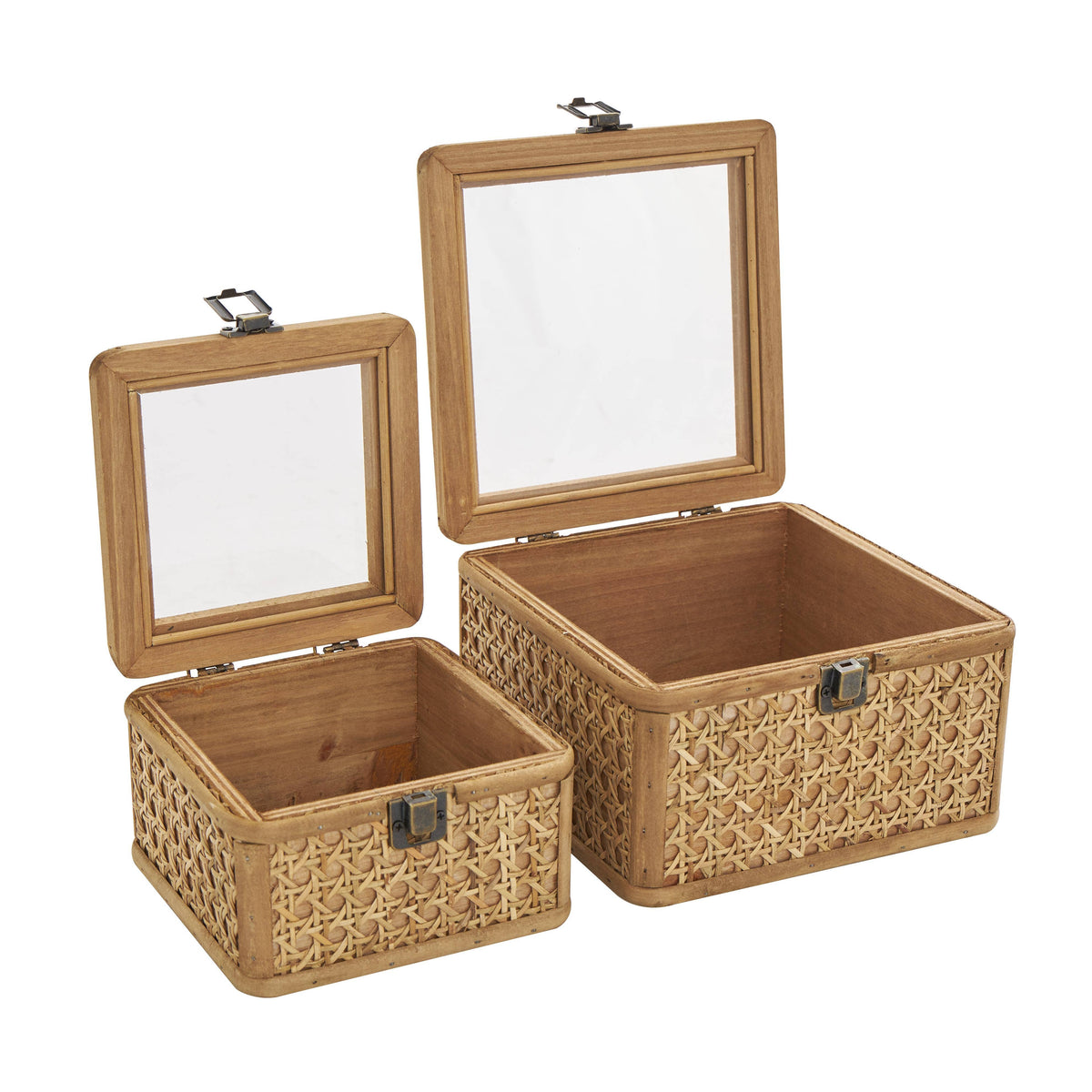 Box Set Natural Brown Rattan