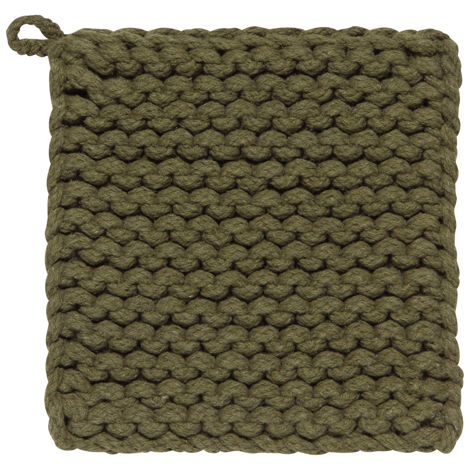 Cotton Potholder Olive Green