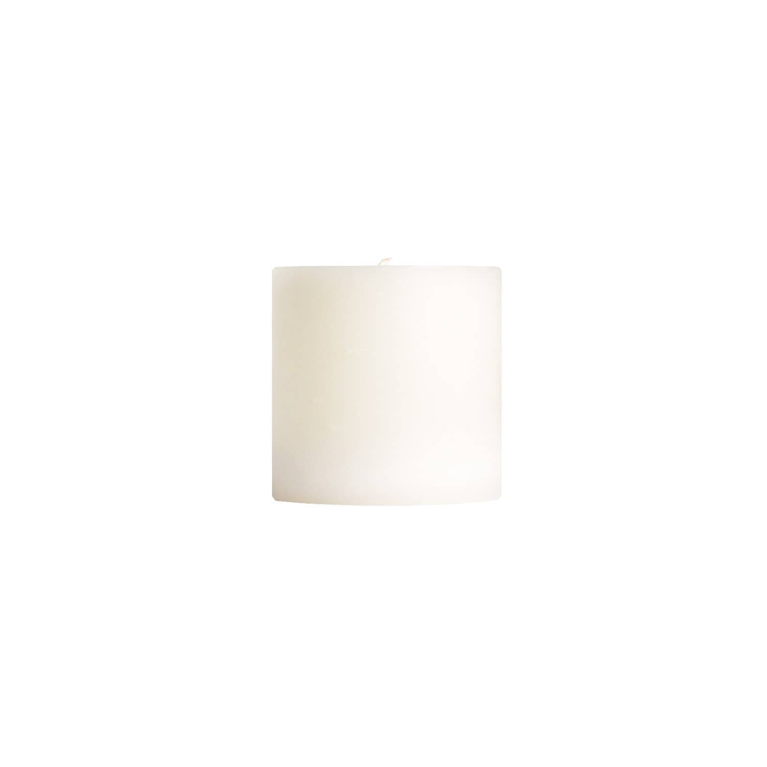 White Hand-Poured Pillar Candle 3x3"