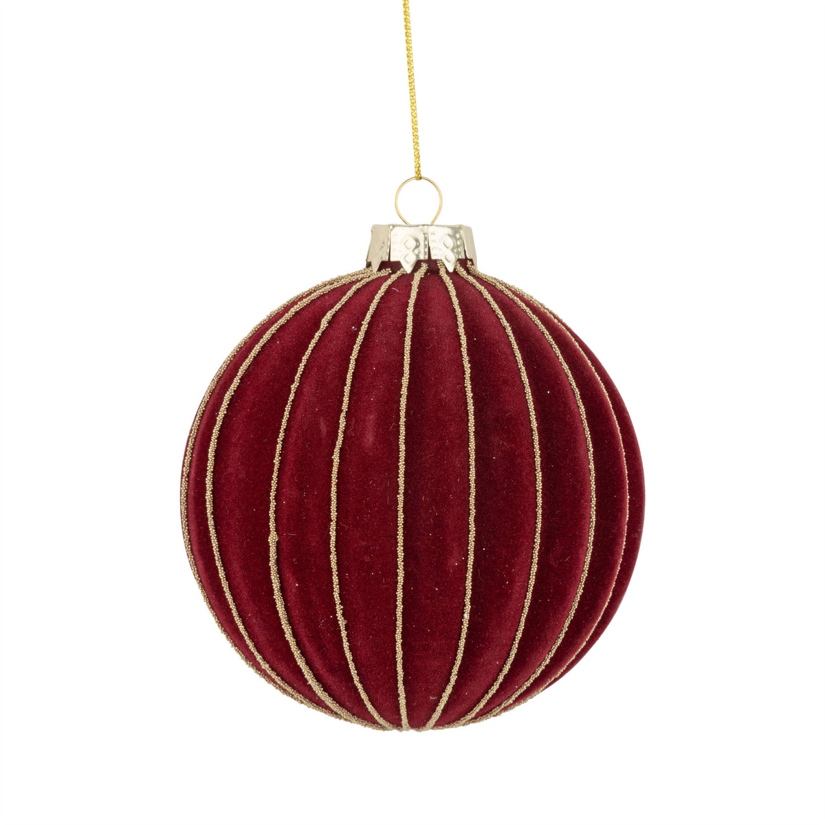 Fluted Red Gold Orn