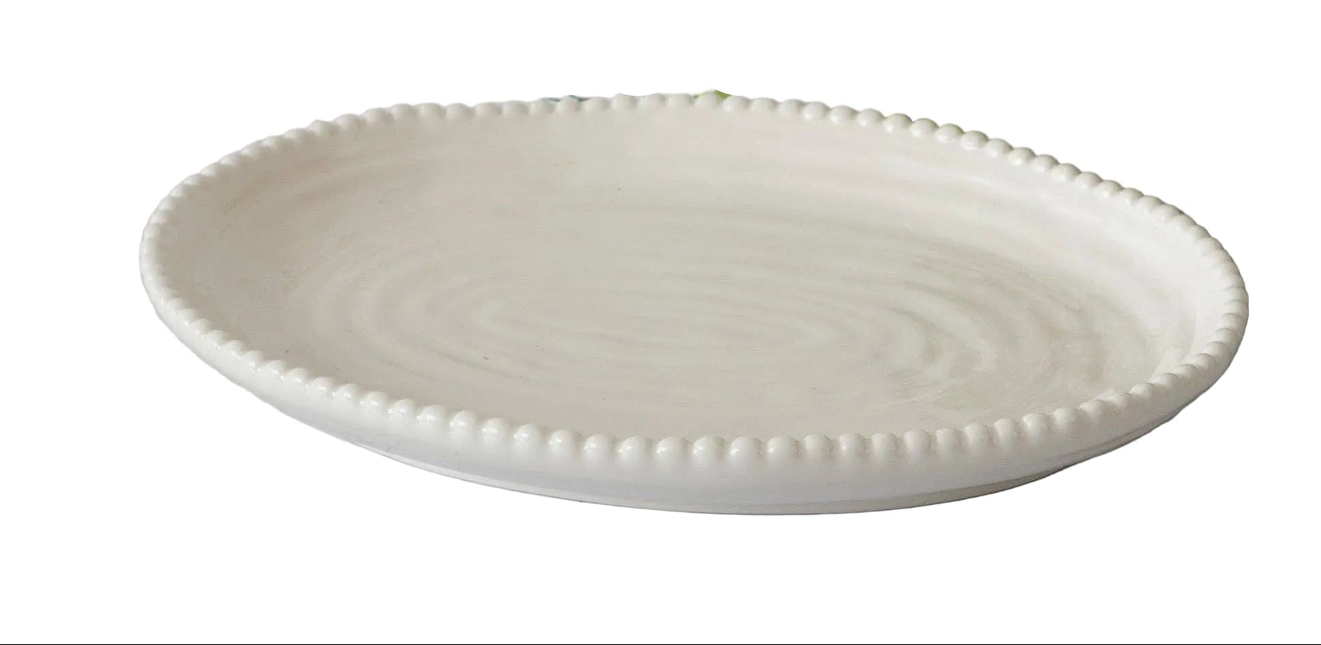 Serving Platter Beaded Edge Dolomite