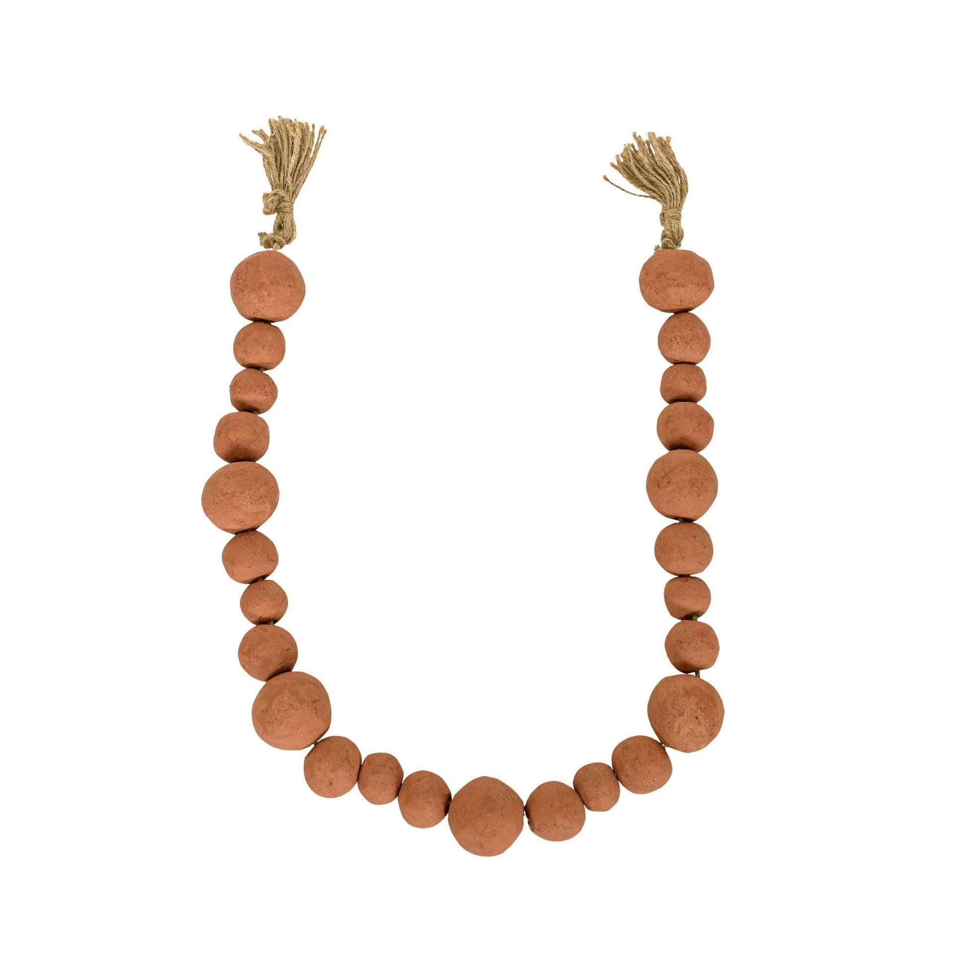 Beads Garland Terracotta & Jute