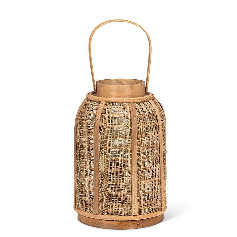 Tall Lantern with Handle Natural Small