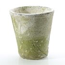 Pot Antique Green White 6.5"x6.75"
