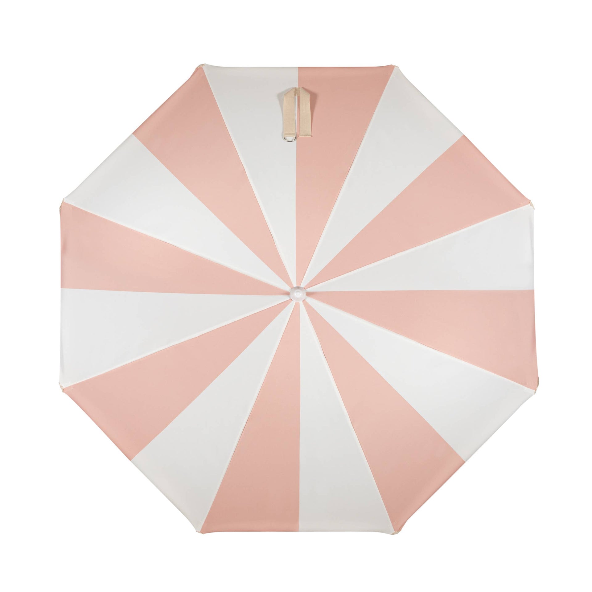 Beach Umbrella Pink Salt Stripe