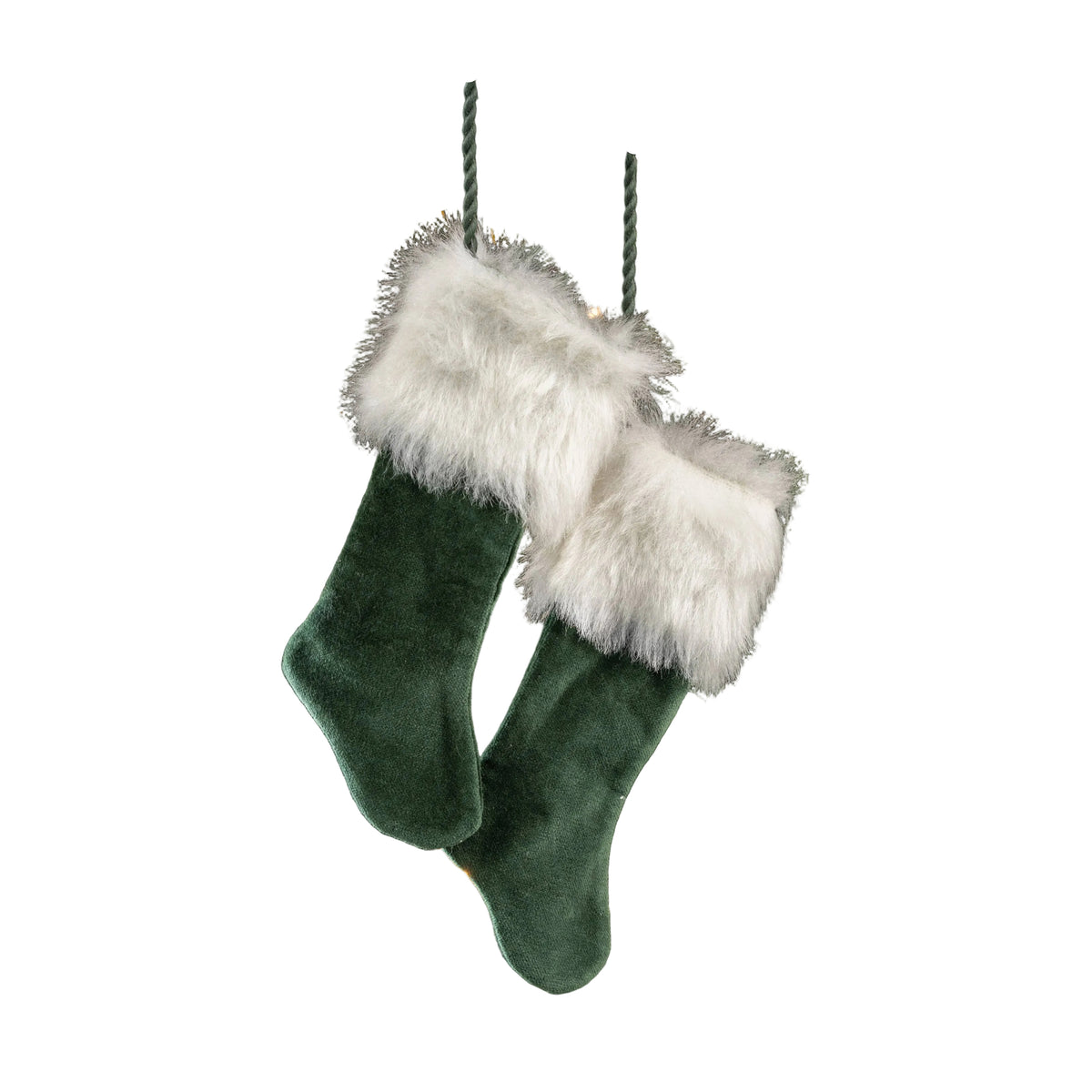 Orn Stockings Green Velvet