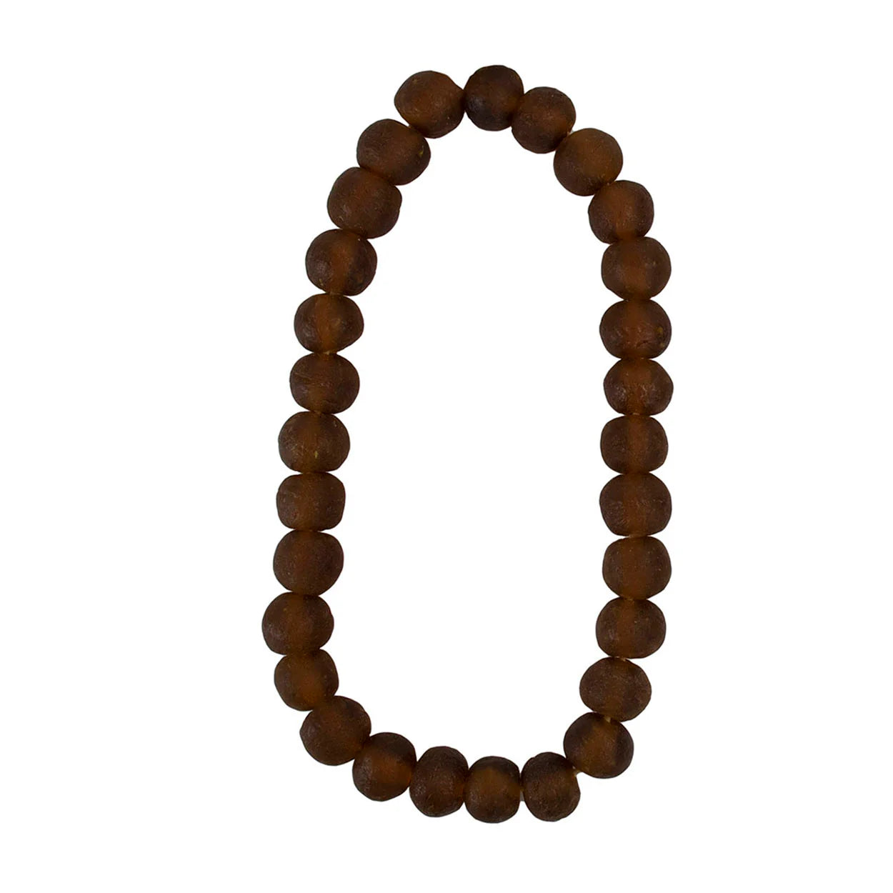 African Amber Colored Glass Beads