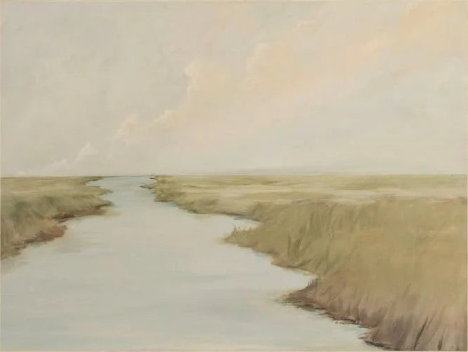 11x14 Ebb & Flow SR Art & Walnut Glass Frame