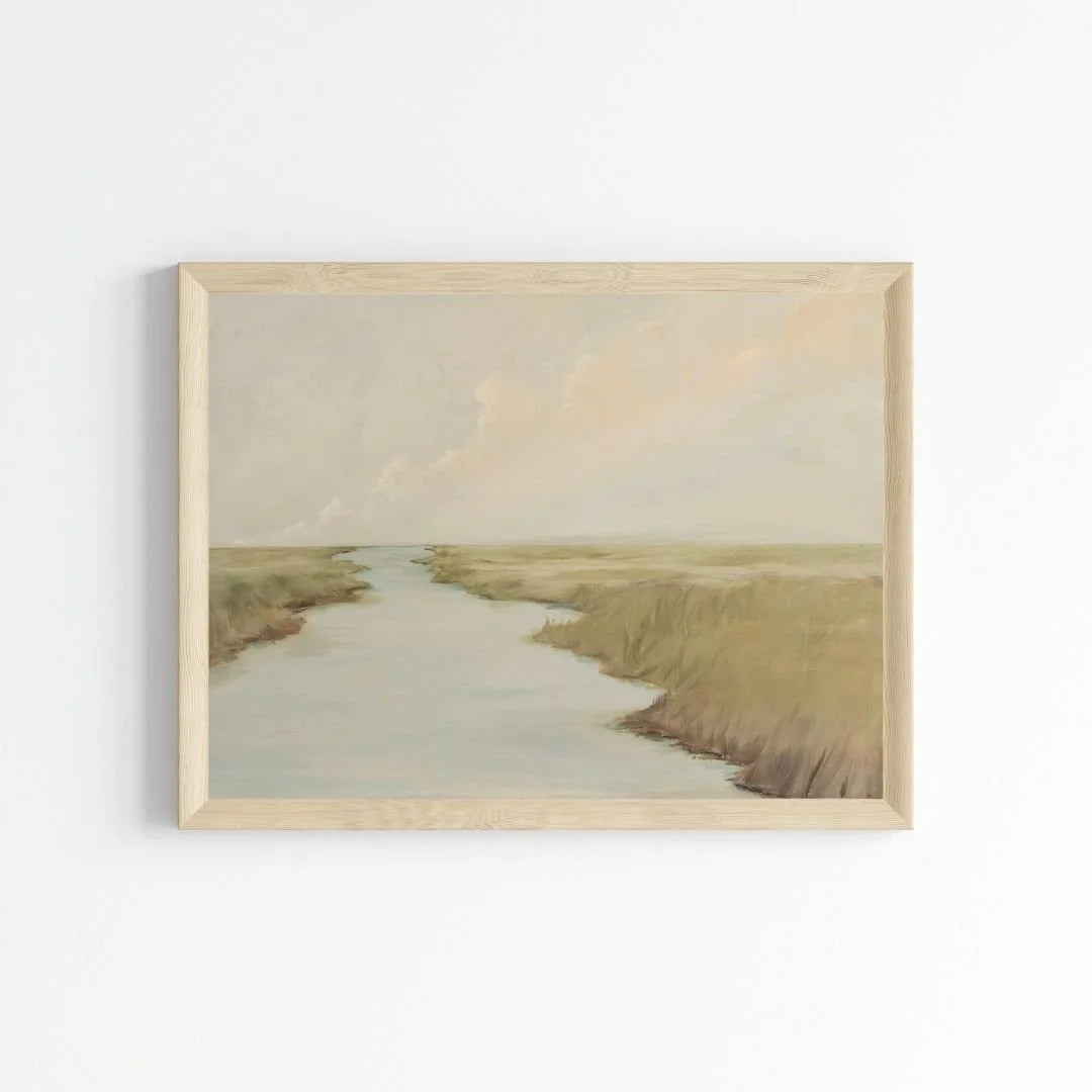 8x10 Ebb & Flow & Oak Frame