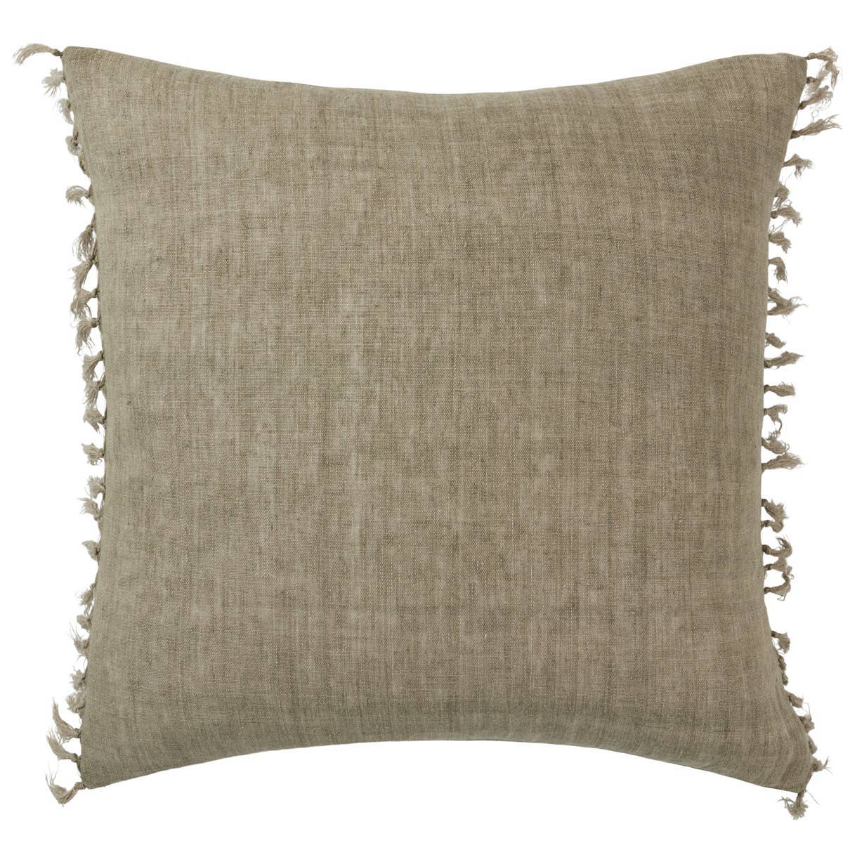 Light Brown Linen Pillow Down