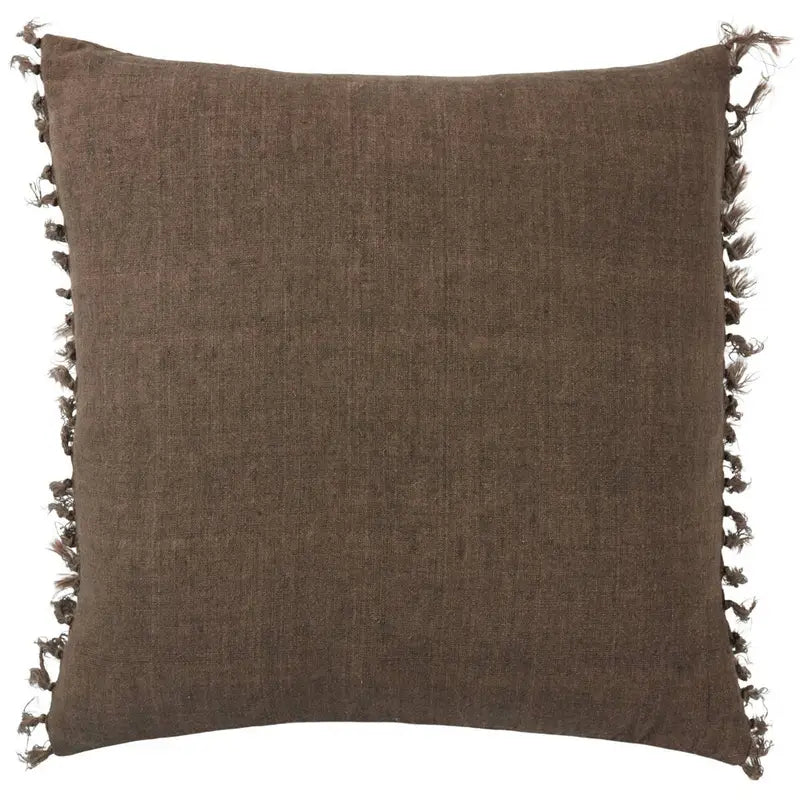 Brown Linen Pillow Down