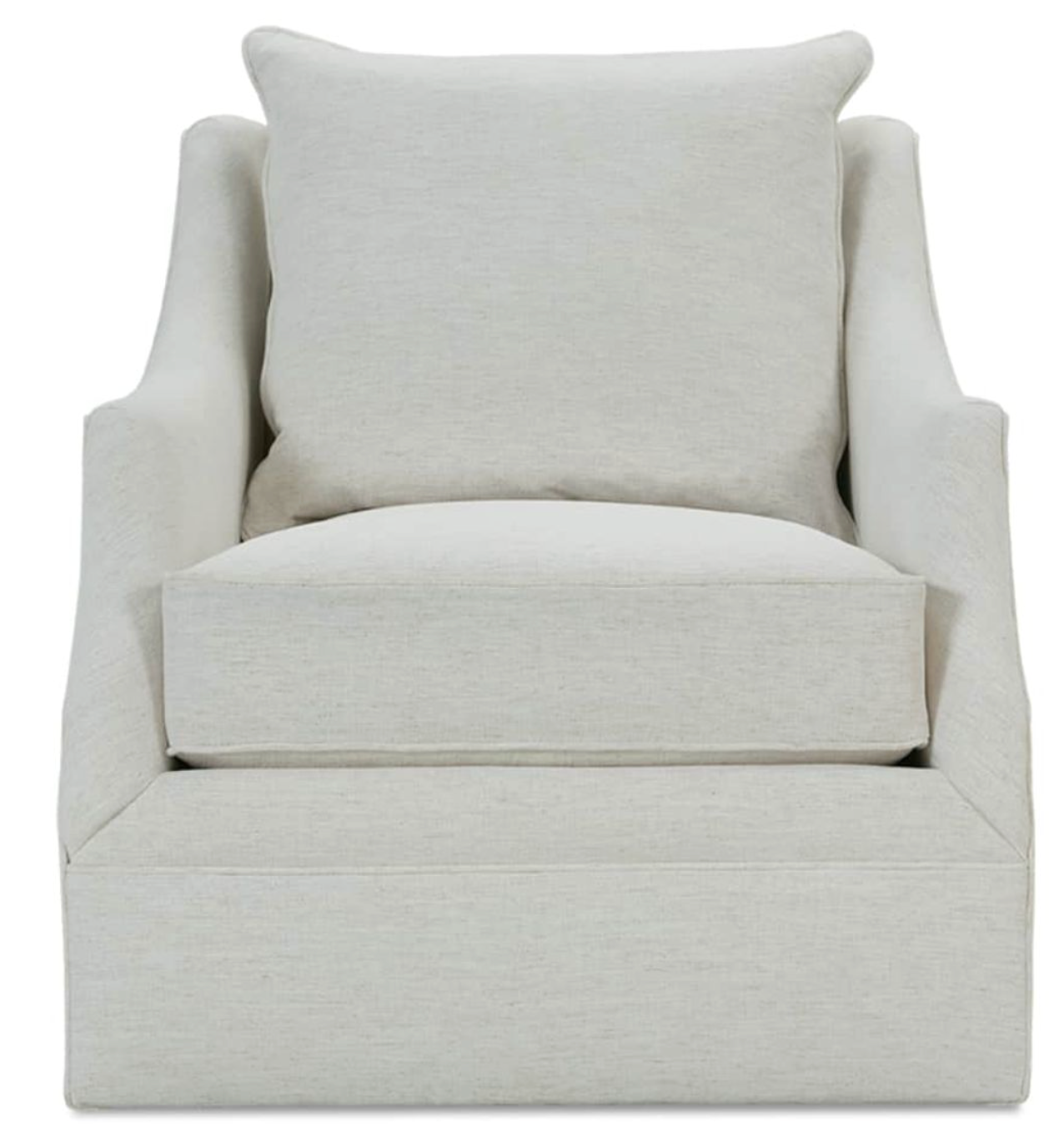 Quick Ship Kara Swivel Chair in Nomad Snow