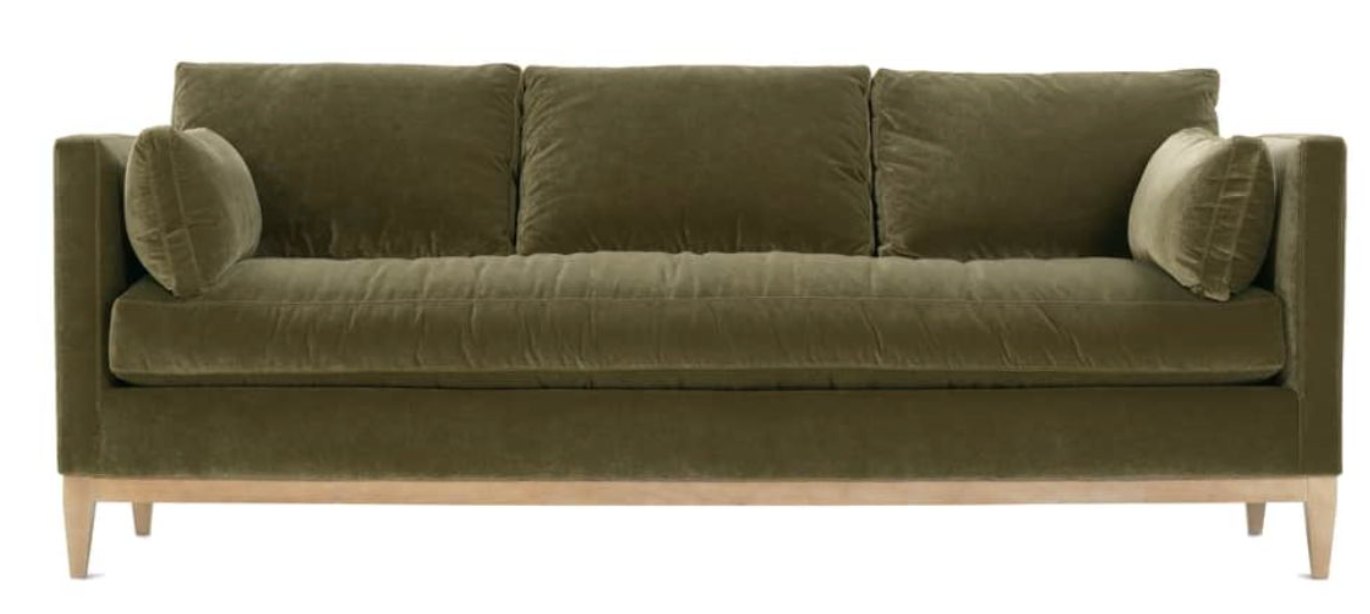 Quick Ship Leo Velvet Sofa