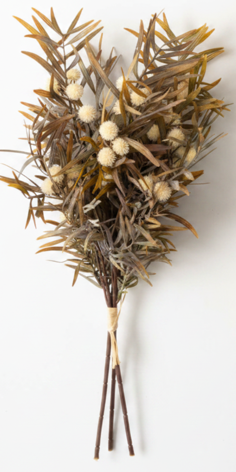 Fall Mixed Grass Bush Cream