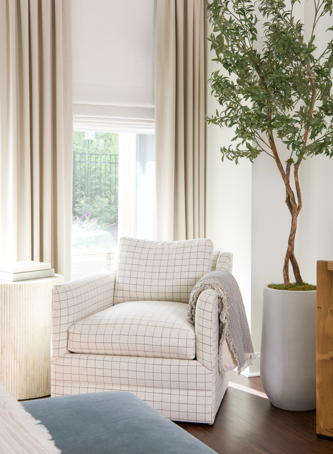 Handmade 100% Cotton Throw Light Grey