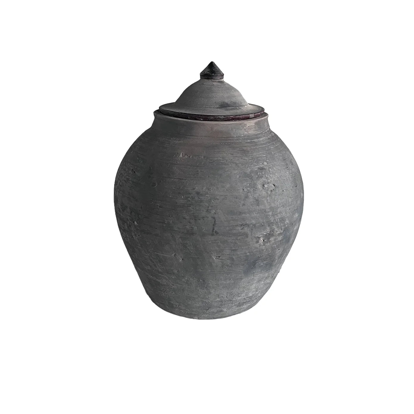 Jar Lided w Lid w Handles village