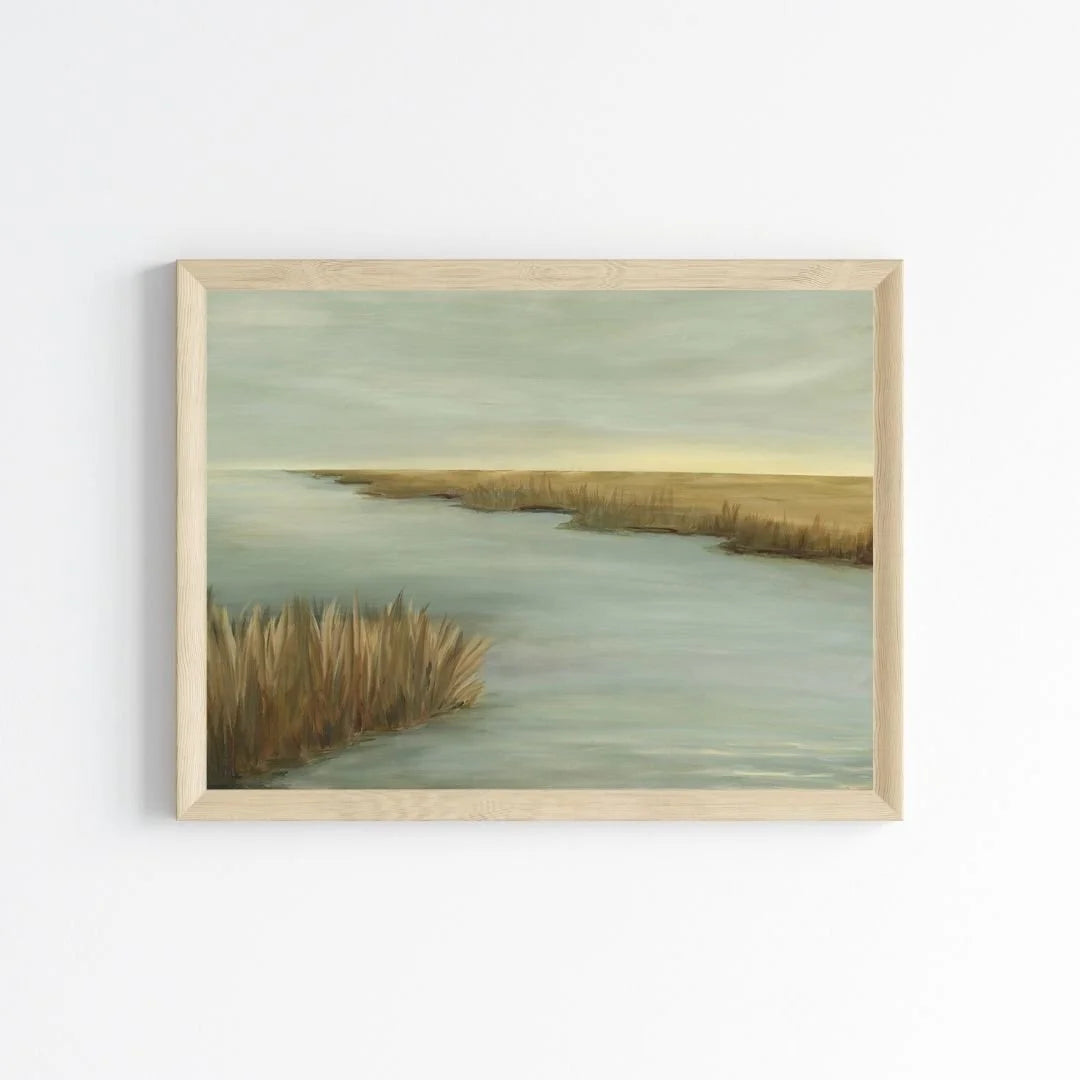 11x14 Waves to Rest & Oak Frame