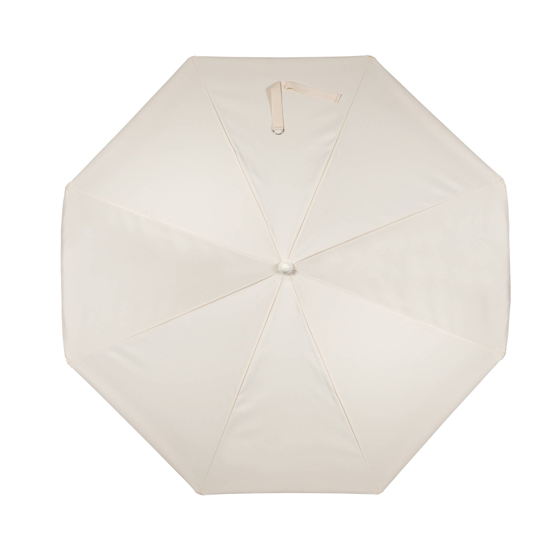 Beach Umbrella Ivory Fringe