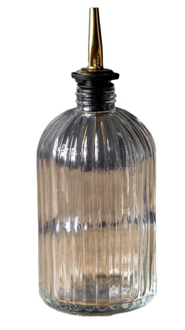 Fluted Olive Oil Bottle 16oz