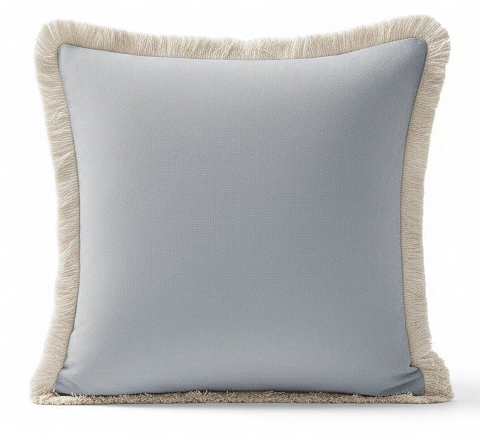 Pillow Powder Blue White Trim