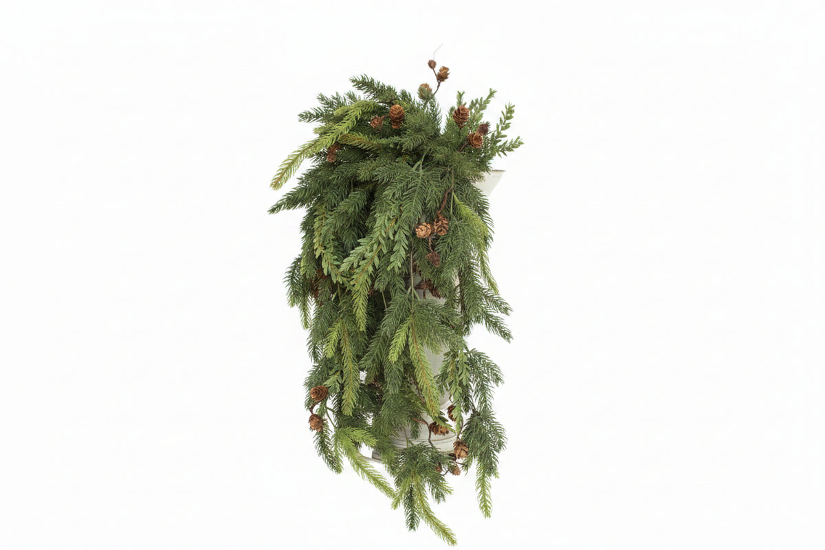 34" SPRUCE & TSUGA HEMLOCK HANGING VINE