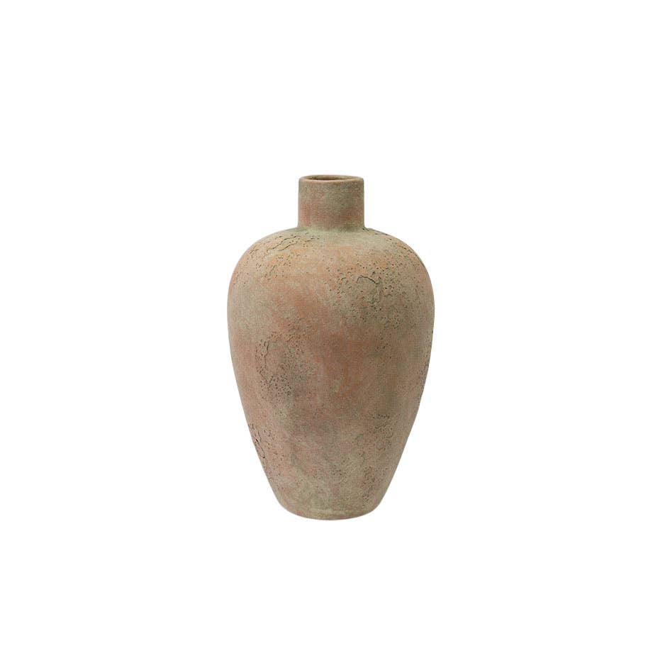 Vase Beige Ceramic Rustic