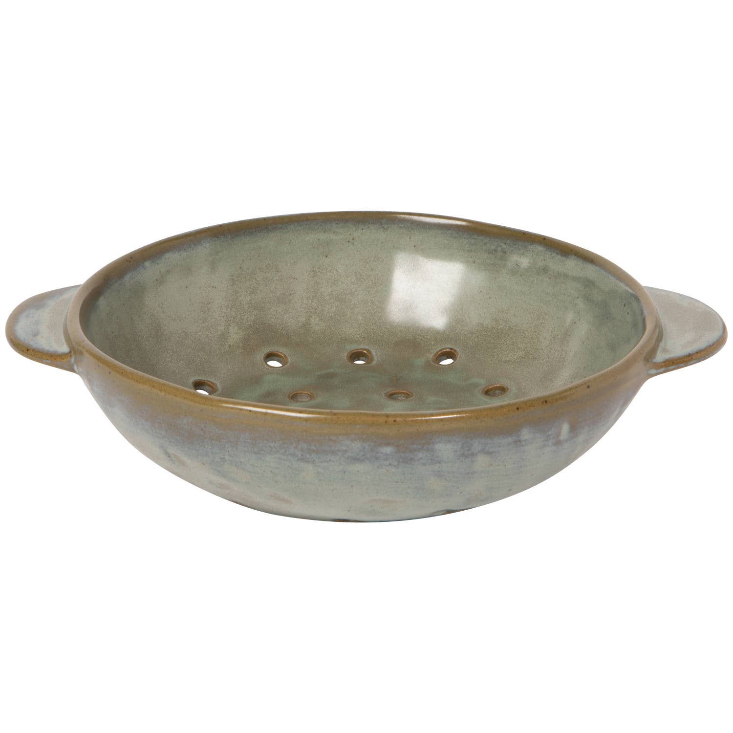 Gray Stoneware Fruit Bowl 7"