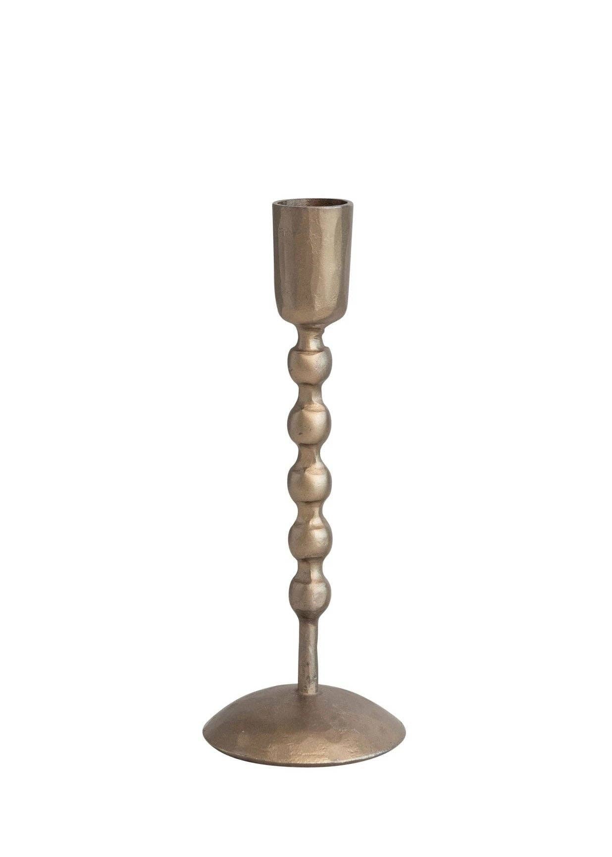 Antique Brass Taper Holder 7"